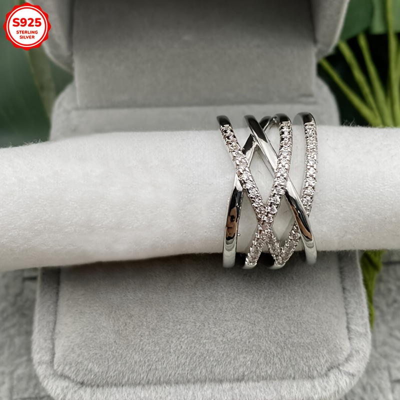 Hypoallergenic Double Layer Wire Line Open Ring, 4 Season Gift